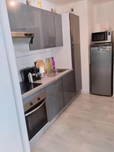Η κουζίνα ή μικρή κουζίνα στο Colocation Chambre Meublée en face la gare de le Mée-sur -Seine
