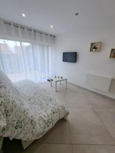 TV a/nebo společenská místnost v ubytování Studio Beauvais