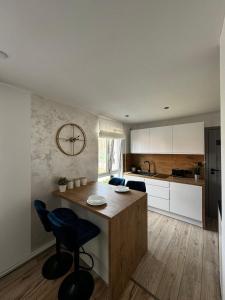 Kuchyň nebo kuchyňský kout v ubytování Deep Blue - Apartament Hel