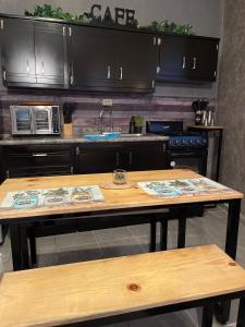 Η κουζίνα ή μικρή κουζίνα στο Departamento vacacional #1