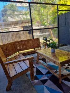 Χώρος καθιστικού στο Casas Cristalinas (Ideal para 4 a 5 personas)