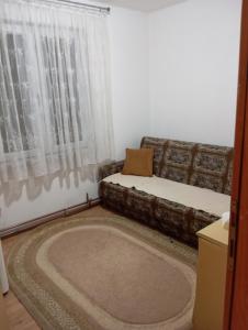uma sala de estar com um sofá e uma janela em Dženana em Sarajevo