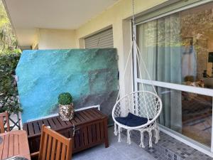 Balkón alebo terasa v ubytovaní Studio Rénové au calme avec Terrasse Trouville