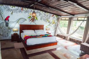 Voodi või voodid majutusasutuse Spa Hosteria Miramelindo toas