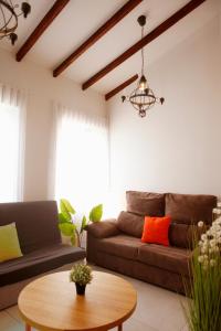 un salon avec un canapé et une table dans l'établissement Labradores 13, à Alicante