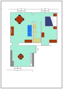 The floor plan of La Casa al Mare