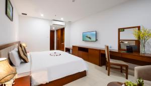 TV a/nebo společenská místnost v ubytování T78 Nha Trang Hotel