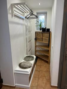 Poschodová posteľ alebo postele v izbe v ubytovaní Chalupa pod Zubštejnem