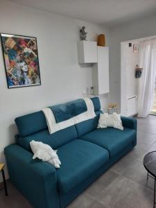 Posezení v ubytování T2 VUE MER accès plage
