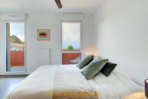 Ένα ή περισσότερα κρεβάτια σε δωμάτιο στο Le "Vista Mare" sea view