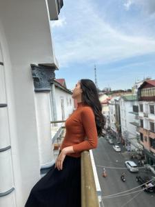Balkón nebo terasa v ubytování Xing City Hotel Dalat
