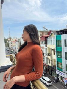 Balkón nebo terasa v ubytování Xing City Hotel Dalat