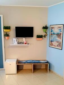 TV a/nebo společenská místnost v ubytování Scilla Guest House -per prenotazioni telefonare-