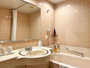 Koupelna v ubytování Nakajimaya Grand Hotel