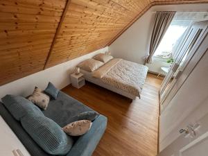 Postel nebo postele na pokoji v ubytování Apartmán Jako u Babičky