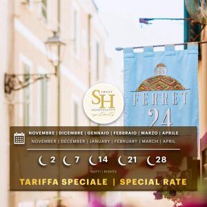 a sign for the sizzler st annual tatereriaspeka at Sweet Hospitality - Apartments l Ferret24 in Alghero