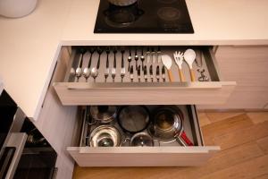 Køkken eller tekøkken på Luxury Penthouse near Air Albania