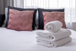 Posteľ alebo postele v izbe v ubytovaní Prokocim Kosocicka Apartment