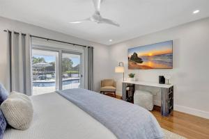 Ένα ή περισσότερα κρεβάτια σε δωμάτιο στο Tropical Palms House +44 φωτογραφίες