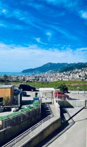 a view of a city from a parking lot at Casa Adele in Salerno