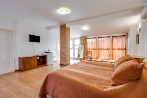 TV a/nebo společenská místnost v ubytování Boutique Hotel