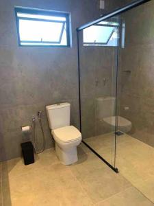 Koupelna v ubytování Lobo Gris - Recanto idílico com vista espetacular