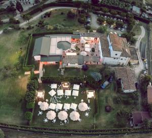 Letecký snímek ubytování Moliké country house
