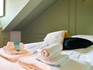 Postel nebo postele na pokoji v ubytování Vittorio Attic Room