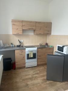 Köök või kööginurk majutusasutuses Apartmán Krkovička