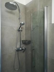 トリエステにあるB&B Ferlugaのシャワー(シャワーヘッド、ガラスドア付) +27枚の写真