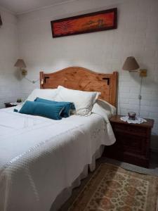 A bed or beds in a room at Casa en Villarrica