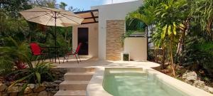 La alberca dentro o cerca de Viila Ixchel jungle pool