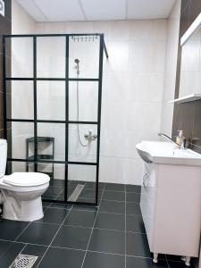 Luxury apartment 3 Struga tesisinde bir banyo