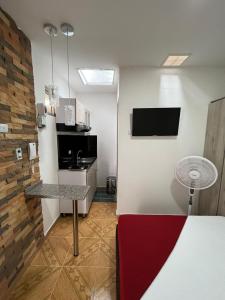 Kuchyň nebo kuchyňský kout v ubytování Hotel Coffee Real Pereira