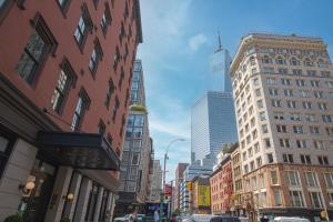 Nespecifikovaný výhled na destinaci New York nebo výhled na město při pohledu z hotelu