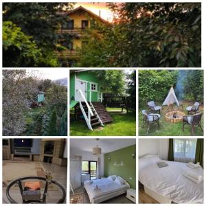 Zahrada ubytování Casa Bunicii Comarnic