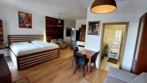 Postel nebo postele na pokoji v ubytování Apartmán Thermalpark Dunajská Streda