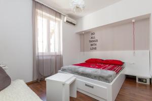 Posteľ alebo postele v izbe v ubytovaní Apartments Aspalathos