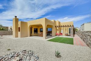 a rendering of a house with a yard at Unique Las Cruces Home with Patio and Gas Grill! in Las Cruces