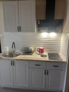 Kuchyň nebo kuchyňský kout v ubytování Pokoje Gościnne - Apartamenty MATI