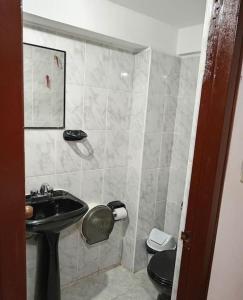 Koupelna v ubytování Tierra Mágica Hostal