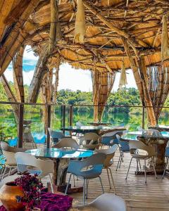 Restaurace v ubytování Bethel Lozana Guatape