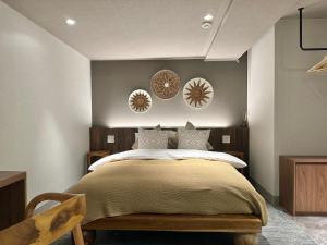 Cama o camas de una habitación en Lang Hotel Ueno 朝食付 #上野駅徒歩9分 #秋葉原浅草羽田&成田空港へ便利