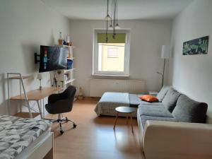 Et tv og/eller underholdning på Green Oelsnitz am Hegebach mit Netflix und Parkplatz Self Check-in