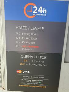 Certifikát, ocenenie alebo iný dokument vystavený v ubytovaní Apartmant Split Centar Soleo