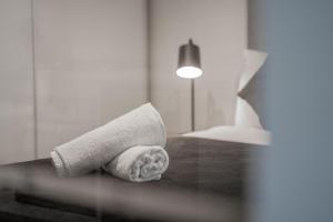 a roll of toilet paper sitting on a table at CBD Riverview 2B1B Apt w Shared Pool, Gym in Brisbane