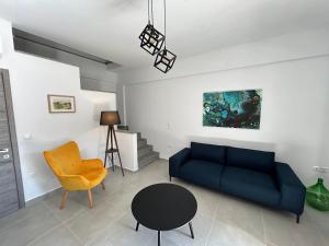 A seating area at Lime House Corfu