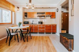 Kuchyň nebo kuchyňský kout v ubytování VisitZakopane - Ibiza Apartment
