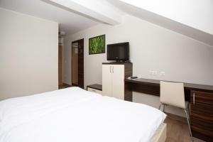 TV a/nebo společenská místnost v ubytování Rooms En Krajcar