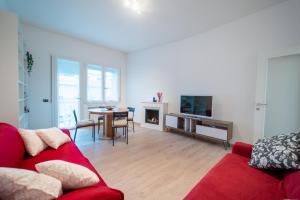 TV/trung tâm giải trí tại Art Gallery Rimini Apartments 130mq Esclusivo